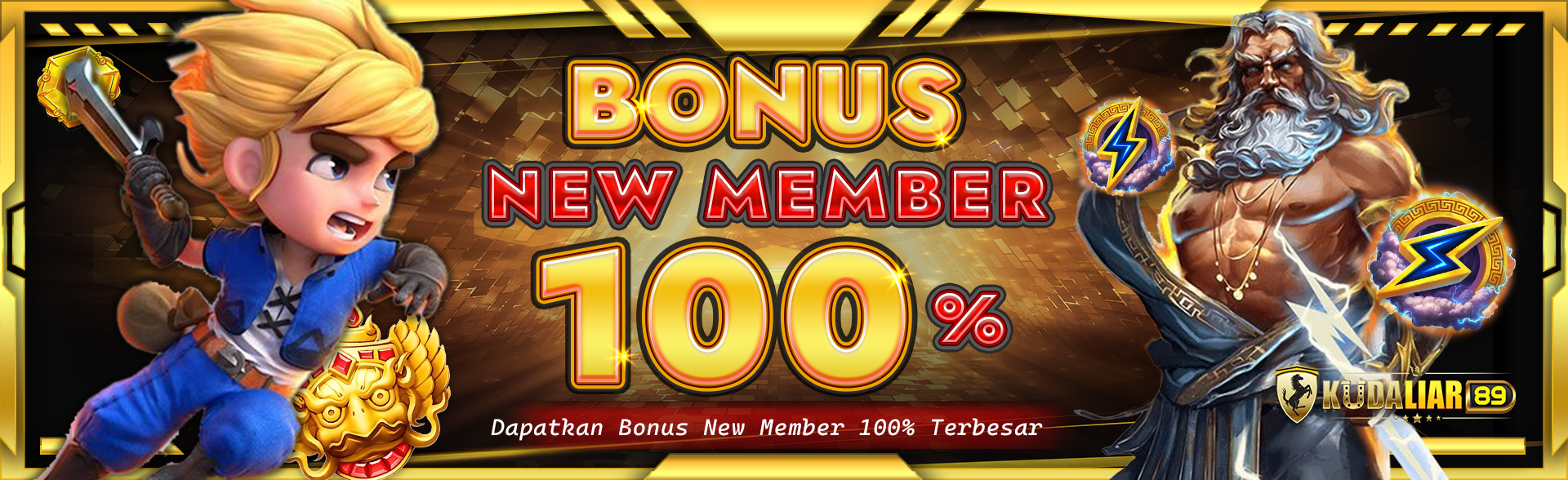 BONUS NEW MEMBER 100%