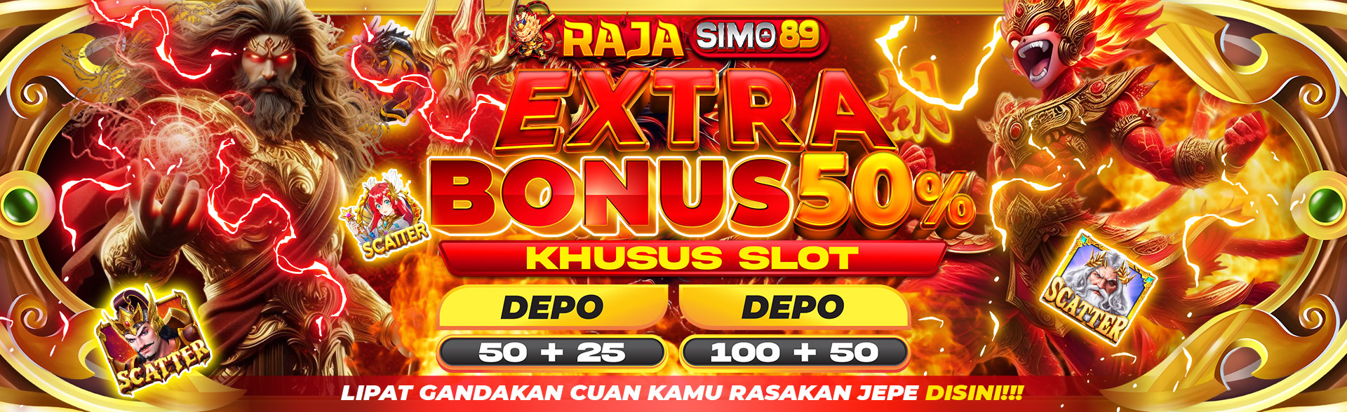 EXTRA BONUS 50%